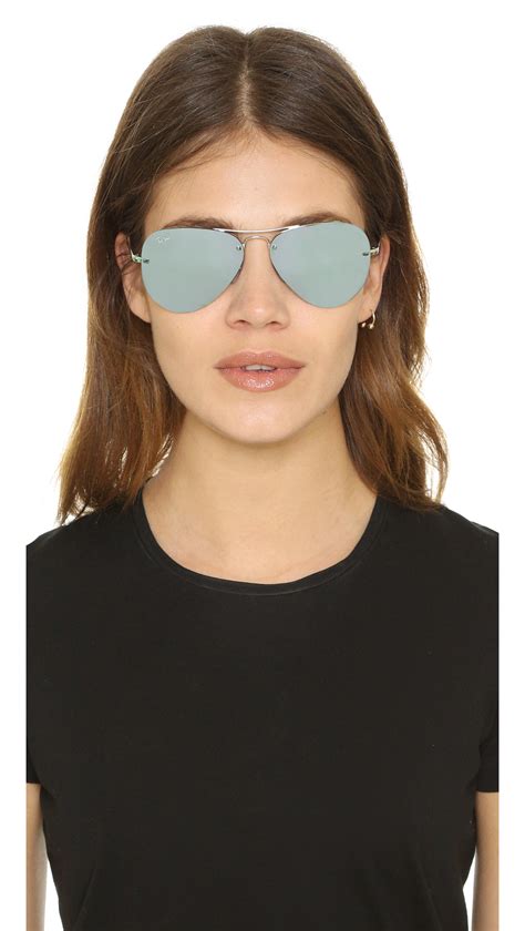 mirrored aviator sunglasses women's.